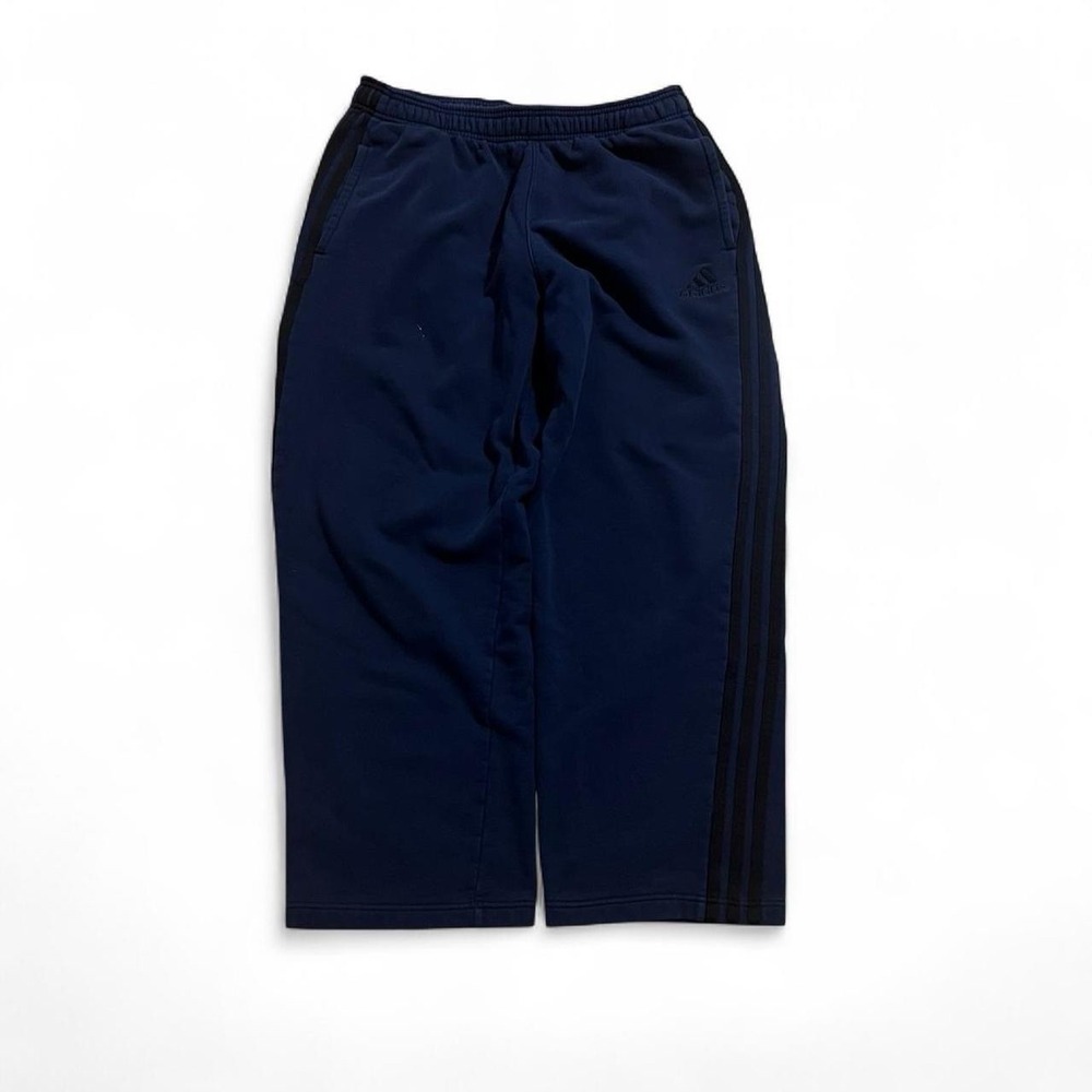 Adidas Striped Wide Fit Baggy Sweat Pants Men's Size Large Skate Grunge
